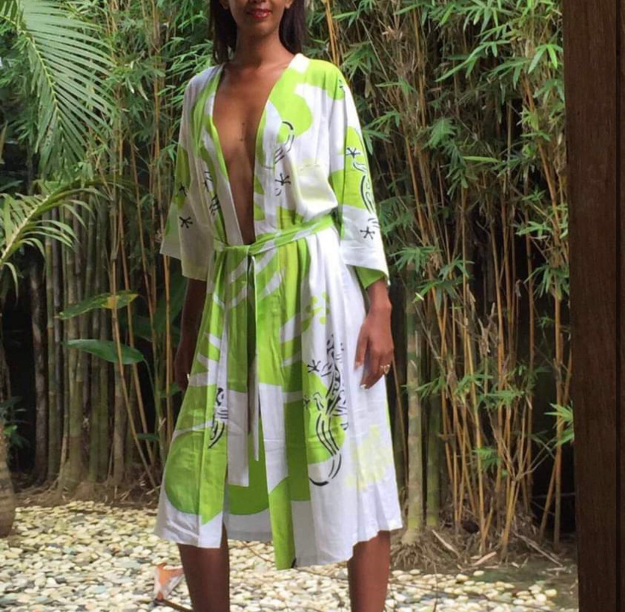 Tropical Kimono Beach Cover Ups-1