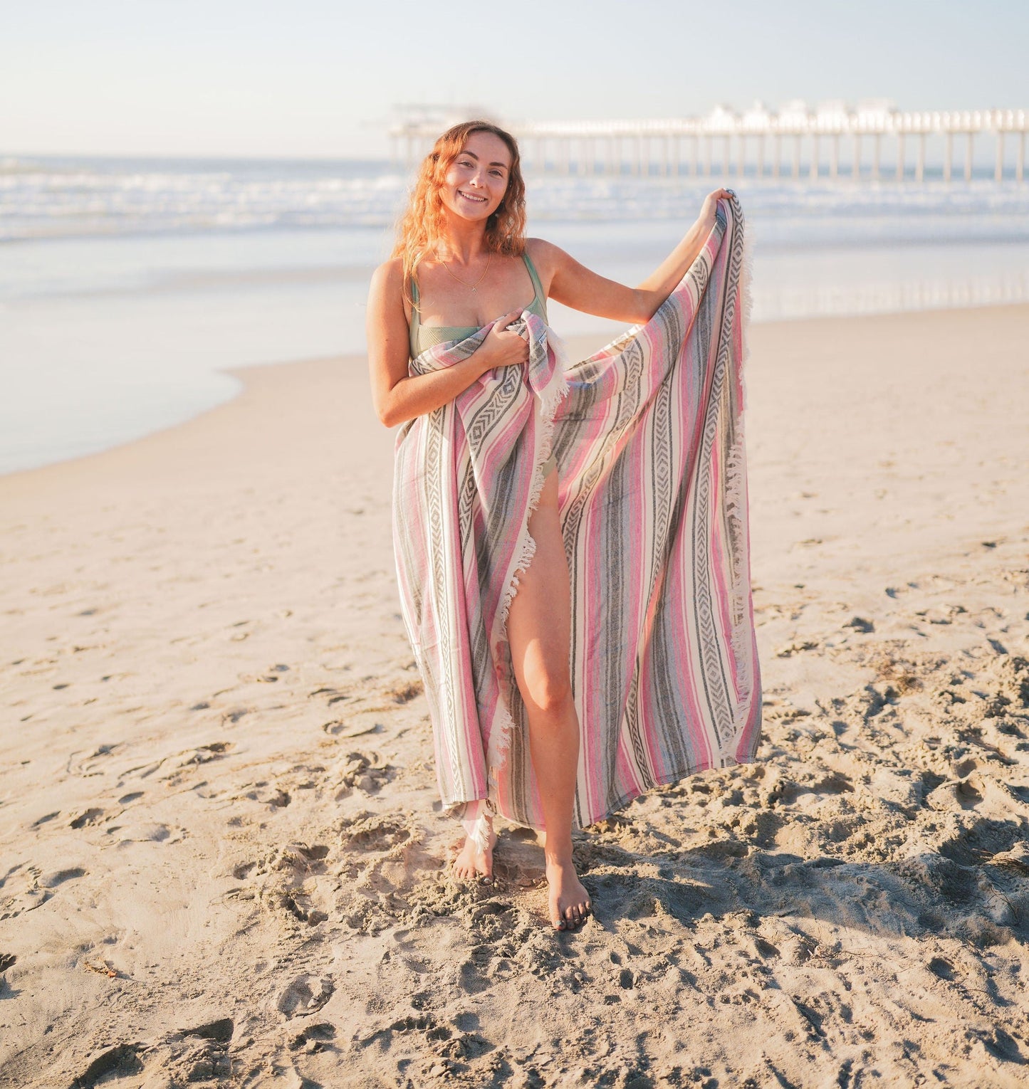 MEXICAN TURKISH COTTON THROW-3