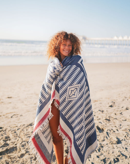 AZTEC TURKISH COTTON THROW-0